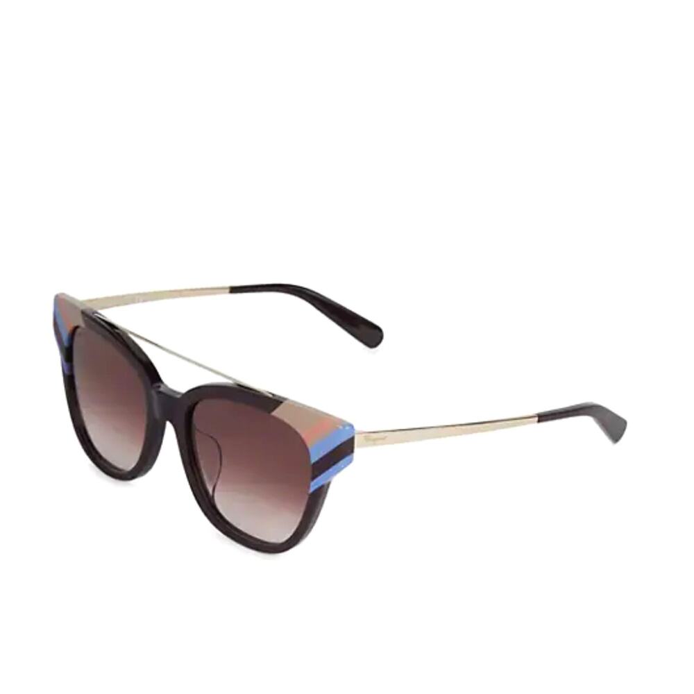 NWT Salvatore Ferragamo Women's Stripe Square Sunglasses - Picture 7 of 10